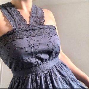 NWT Women’s Abercrombie & Fitch MIDI Eyelet Dress 0